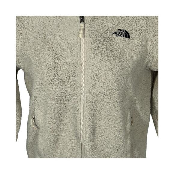 The North Face Sherpa Teddy Jacket Tan Cream Small Fleece Zip Classic - Picture 5 of 16